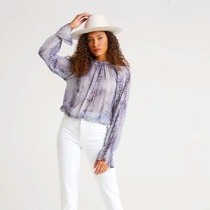 Bella Dahl Raglan Sleeve Elastic Waist Top